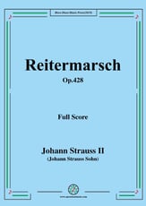 Reitermarsch,Op.428,for Orchestra Orchestra sheet music cover
